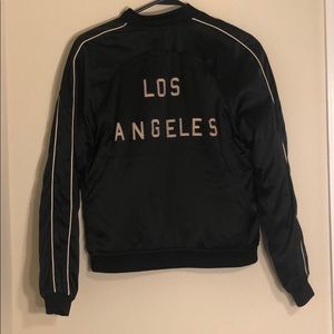 Black bomber jacket